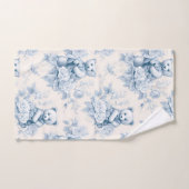 ours en peluche avec roses bleus (Serviette à main)