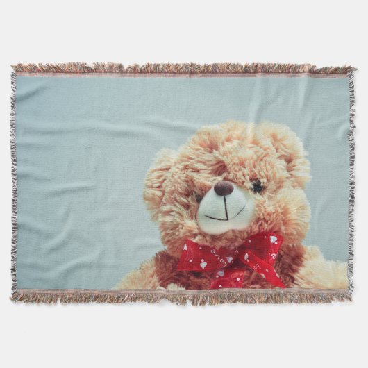 Ours en peluche avec une couverture à lancer de la (Devant)