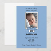 Ours en peluche - Cartes de faire-part de naissanc (Devant / Derrière)