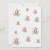 Ours en peluche "Fille d'anniversaire" Invitation  (Dos)