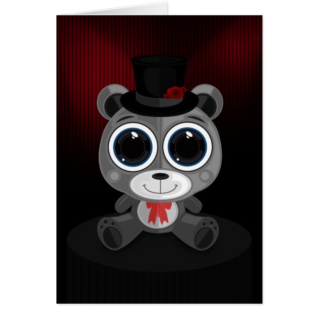 Ours en peluche - Gris élégant (Devant)