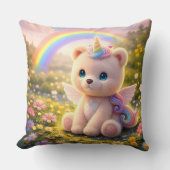 Ours en peluche licorne luxe coussin (Recto)