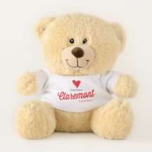 Love Our Town Claremont CA - Plush Bear