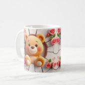 ours en peluche mignon Mug Wrap : 3D Design (Devant gauche)