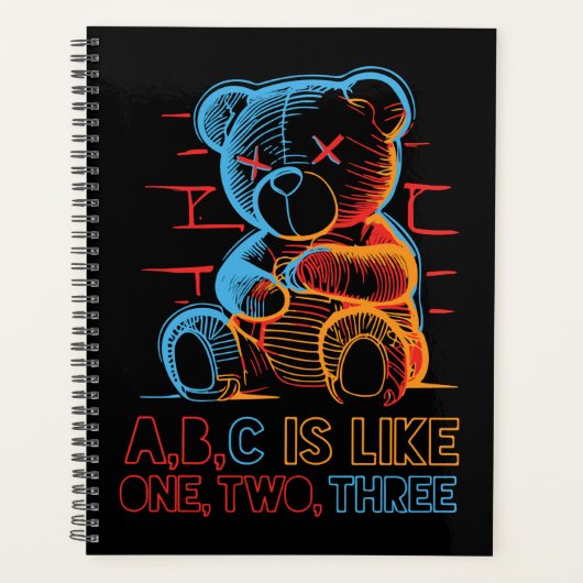 Ours en peluche Neon ABC (Devant)