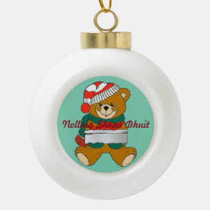Ours en peluche ornement de Noël globe