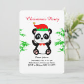 Ours en peluche Panda Noël Elfe sur invitation de  (Debout devant)