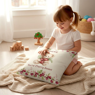 Ours en peluche personnalisé Oreiller floral ceris