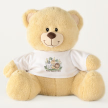 Teddy Bear, Custom Shirt Safari, Nom & Date