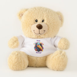 Ours En Peluche Vibe d'inclusion Rainbow cadeau personnalisé