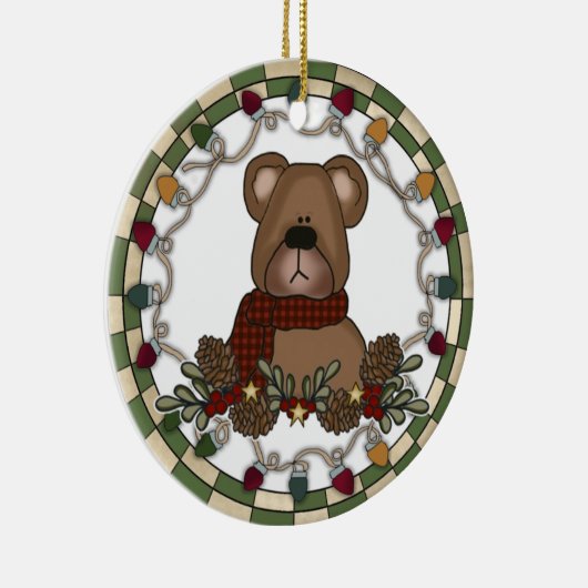 Ours En Teddy Avec Ornement Lumière (Droite)