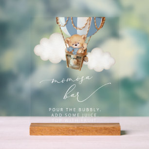 Ours En Teddy, Ballons Bleu Hot Air, Bar Momosa