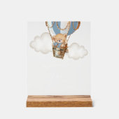 Ours En Teddy, Ballons Bleu Hot Air, Bar Momosa (Recto)