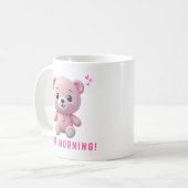 Ours En Teddy Rose Bonne Mug Matin | Cadeau mignon (Devant gauche)