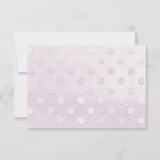 Ours en Teddy rose dans la Carte de remerciements (Dos)