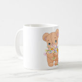 Ours En Teddy Tenant Un Bouquet De Mug (Devant gauche)