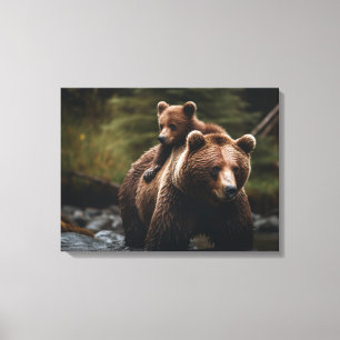 Ours en toile de mur Art-Yellowstone
