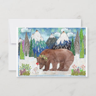 OURS ET BUNNY PAR TRISTAN BERLUND FAIRE-PART