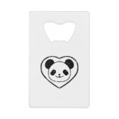 Ours Et Coeur De Panda En Caoutchouc (Devant)