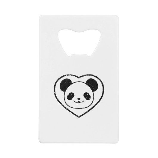 Ours Et Coeur De Panda En Caoutchouc (Devant)