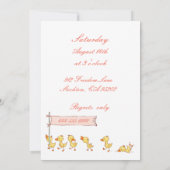Ours et colliers Enfants Invitation Anniversaire (Dos)