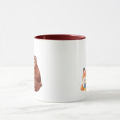 Ours et Fox Yummy Chocolat Chocolat Chaud Mug (Centre)