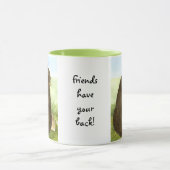 Ours et lapin - les amis ont votre dos ! Tasse (Centre)