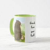 Ours et lapin - les amis ont votre dos ! Tasse (Devant gauche)