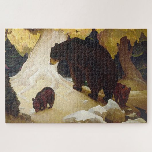 Ours et oursons puzzle de 1014 pièces (Horizontal)