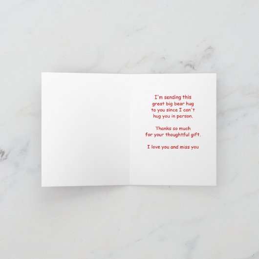 Ours géant Merci Panda serré dans les kilomètres (Intérieur)