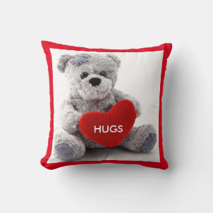 Ours gris avec coeur Valentine Coussin