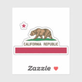 Ours grizzly de Californie et Sticker étoilé (Feuille)