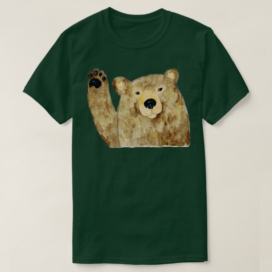 Ours haut cinq Peinture 1 (Design devant)