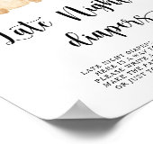 Ours \ Jeu de couches la nuit tardive  Affiche (Coin)