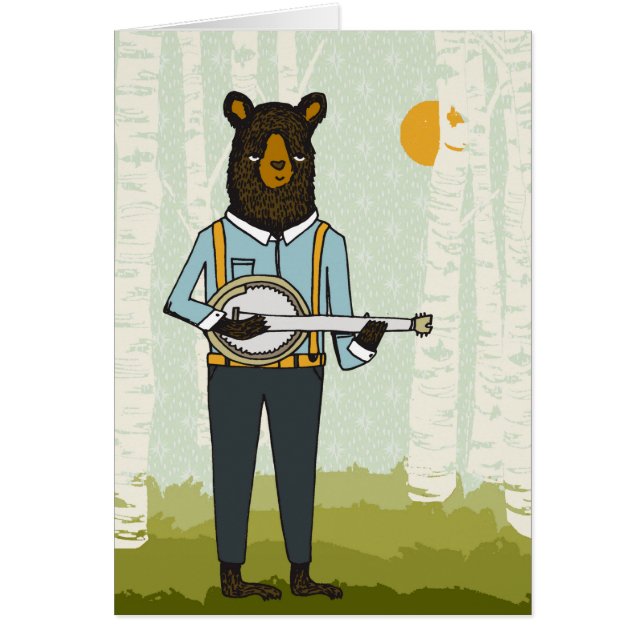Ours jouant le banjo (Devant)