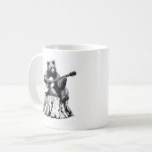 Ours Jouer Guitare Café Mug (Devant gauche)