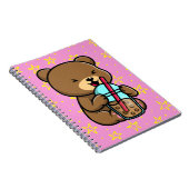 Ours Kawaii avec Carnet à thé Boba (Côté Droit)