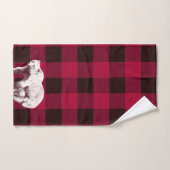 Ours Maman Classique à carreaux de Buffalo (Serviette à main)
