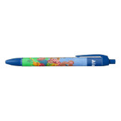 Ours mangeant le stylo bleu personnalisé par (Haut)