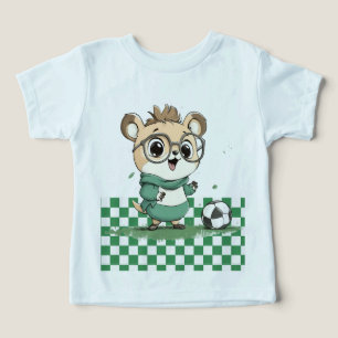 Ours mignon avec balle de football