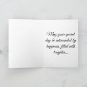 Ours mignon Avec Ballotte Carte Anniversaire (Intérieur)