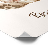 Ours Mignon Lisant des Livres Art Mural pour la Nu (Coin)