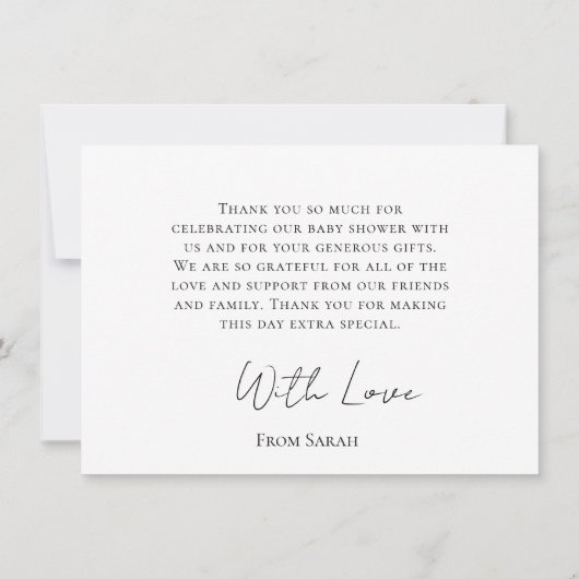 Ours minimal rustique miel 5e anniversaire Merci (Dos)