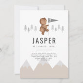 Ours Montagnes Troisième Invitation Anniversaire (Devant)