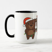 Ours Noël Animaux mignons Ours Mug (Gauche)
