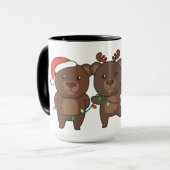 Ours Noël Animaux mignons Ours Mug (Devant gauche)