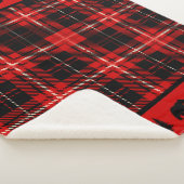 Ours noir cabine rouge Plaid (3/4)