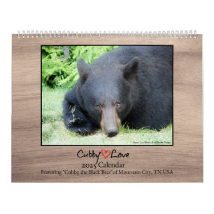 Ours noir - Calendrier Cubby Love 2025