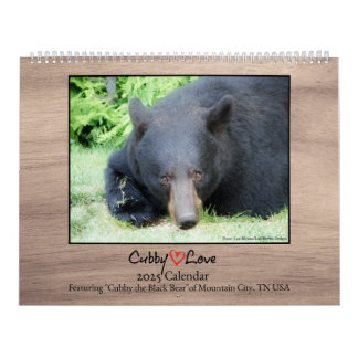 Ours noir - Calendrier Cubby Love 2025