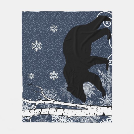 Ours noir dans la couverture de la flotte de la fo (Devant)